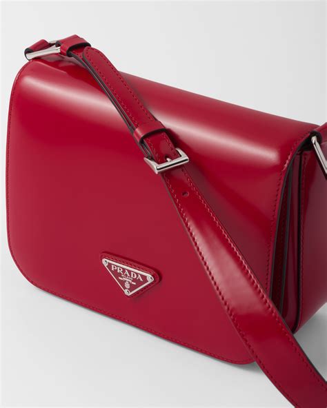 prada bag leather strap|prada brushed leather shoulder bag.